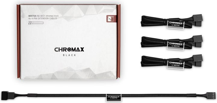 Actual product image Noctua NA-SEC1 chromax.black fan extension cable set