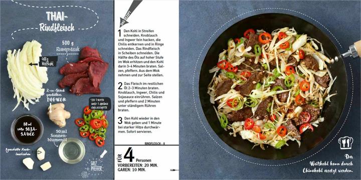 Actual product image Wok - Die besten Rezepte. Schnell, einfach, lecker. 31 traditionelle und neue Rezepte. Ideal für (German, Valéry Drouet., 2021)