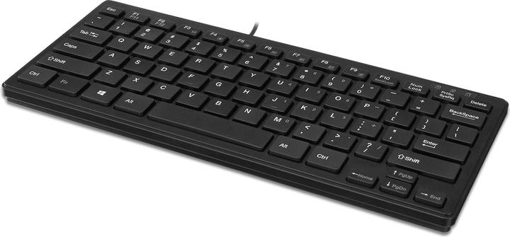 Produktbild Adesso Slim Touch Mini Keyboard USB QWERTY layout (Eng. Int., Kabelgebunden)