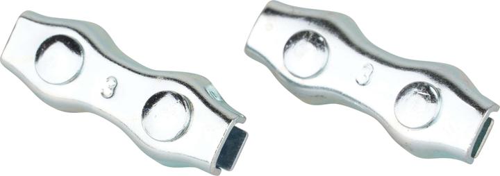 Mamutec Galvanised Clamp Duplex 3 mm 2 pcs.