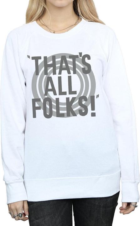 Produktbild Looney Tunes That's All Folks Text Sweatshirt (XL)