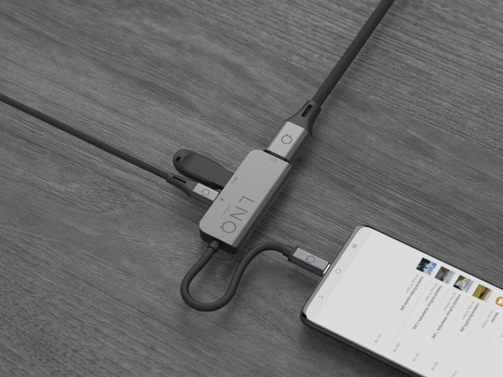 Actual product image LINQ Connects 3in1 USB-C Multiport Hub (USB-C, 1 Ports)