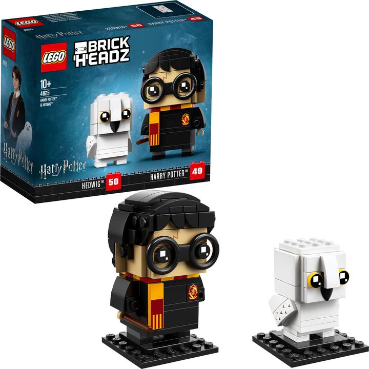 Actual product image LEGO Harry Potter and Hedwig (41615, LEGO Brickheadz)