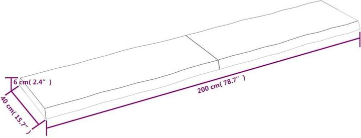 Image du produit VidaXL Aneta (200 x 40 x 6 cm)