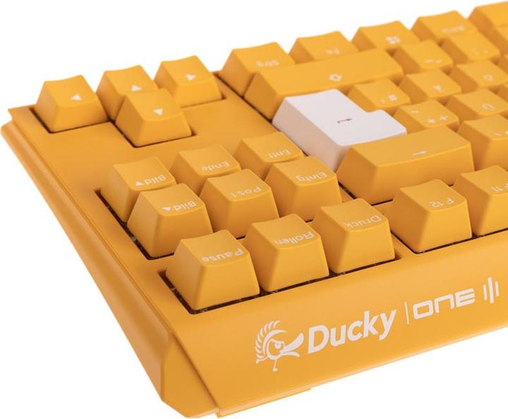 Produktbild Ducky One 3 Yellow TKL gaming keyboard, RGB LED - MX-Clear (DE, Kabelgebunden)
