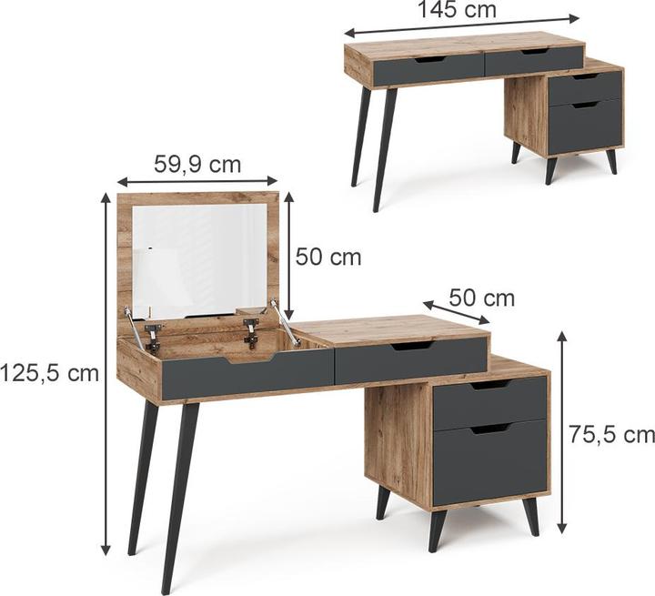 Actual product image Vicco Judy (145 x 50 x 125.5 cm)