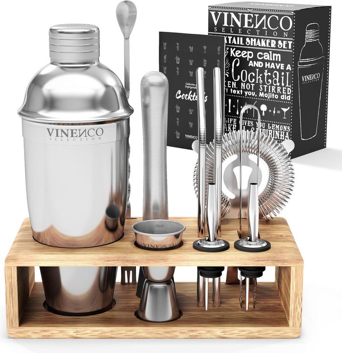 Immagine prodotto Vinenco Set di shaker per cocktail (Set da cocktail)
