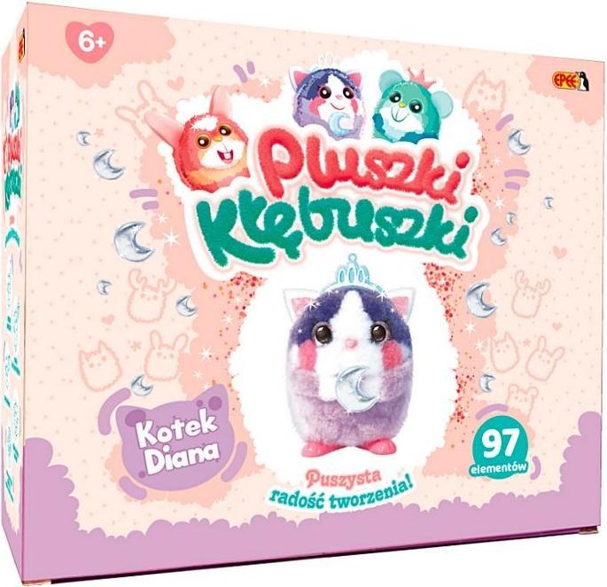 Actual product image EPEE Zestaw kreatywny Pluszki kłębuszki Kotek Diana 97 elementów (20 cm)