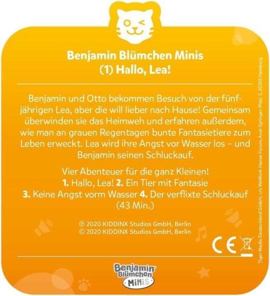 Produktbild Tigermedia Tigercard- Benjamin Blümchen Minis (1): Hallo, Lea! (Deutsch)
