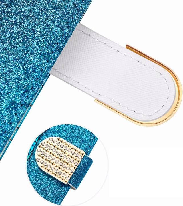 Immagine prodotto PhoneLook Cover Flip Croco Strass blu (Apple iPhone 7)
