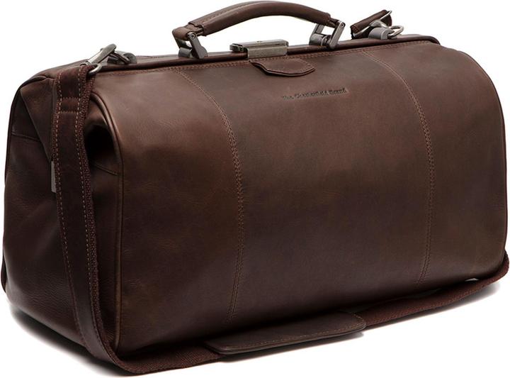 Produktbild The Vegan Cow Chesterfield Brand Leren Weekendtas Bruin Texel (21 l)