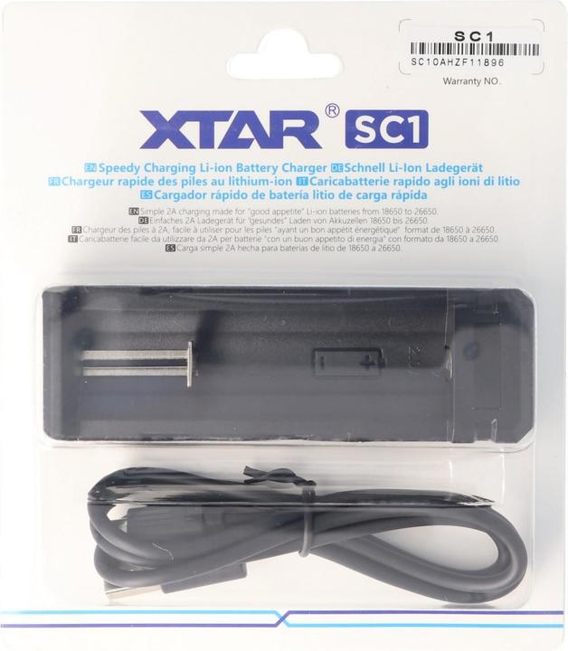 Produktbild Xtar Schnell-Ladegerät für Li-ion Akku 3,6 - 3,7 Volt (1 Stk., Ladegerät ohne Akku)