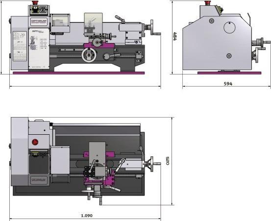 Immagine prodotto Optimum Stürmer - Tornio OPTIturn TU 2406 (400 V)