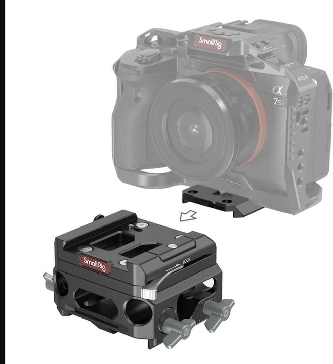 Produktbild SmallRig Lightweight Baseplate with Dual 15mm Rod Clamp (Diverses Video Zubehör)