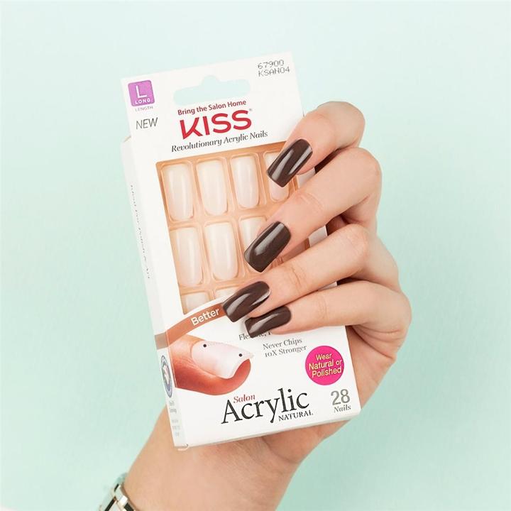 Image du produit KISS Acrylique de salon naturel (Ongles artificiels, Transparent)