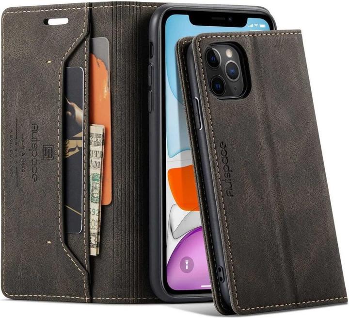 Produktbild Cover-Discount iPhone 11 Pro - Vintage Flip Case Hülle grau (Apple iPhone 11 Pro)