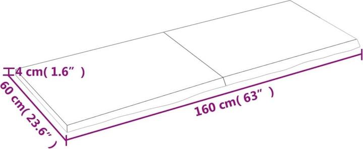 Actual product image VidaXL Emerald (160 x 4 x 60 cm)