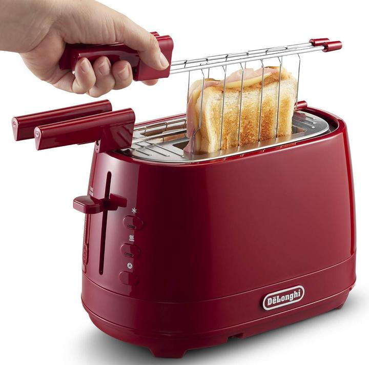 Produktbild De'Longhi DeLonghi CTLAP2203.R 2-Scheiben-Toaster/ Rot 550 W