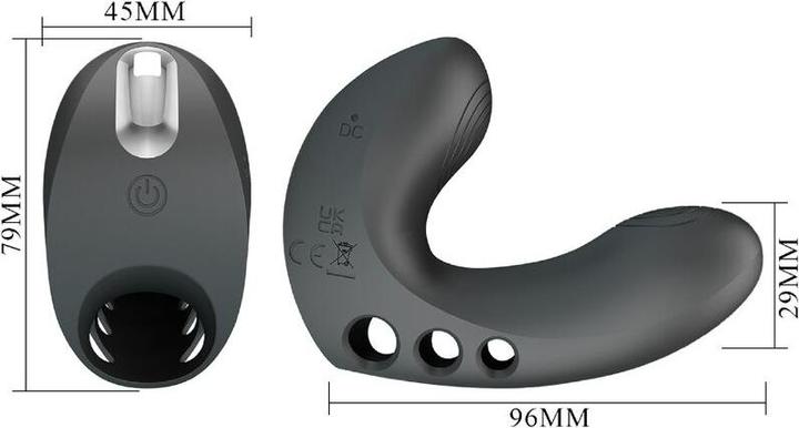 Produktbild Pretty Love - Camelia Fingervibrator 7 Vibrationen Schwarz