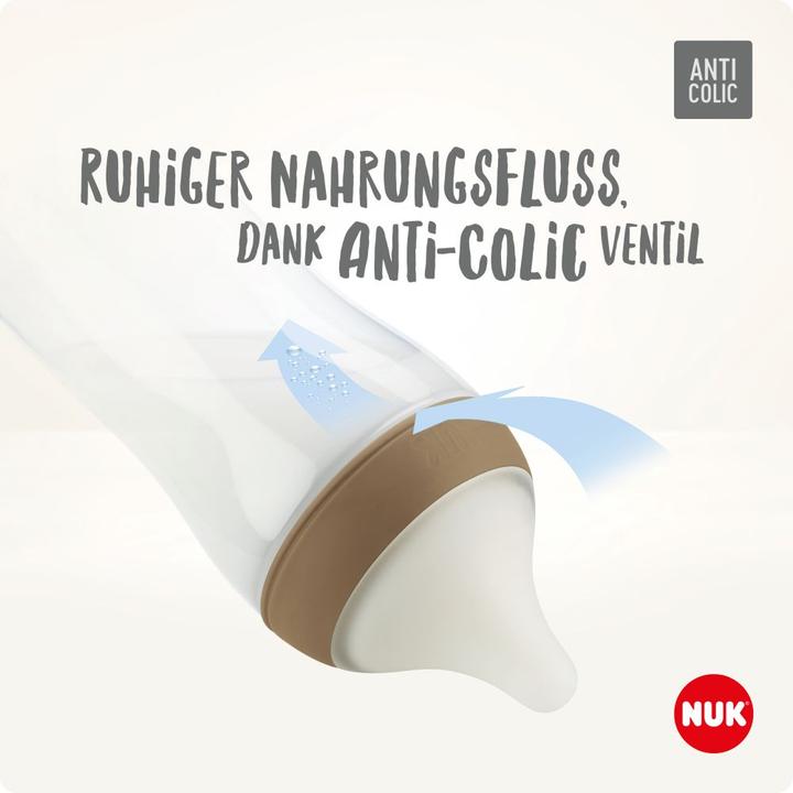 Produktbild NUK Babyflaschen PP-Flasche Perfect Match 260 ml + Silikon-Sauger (260 ml)