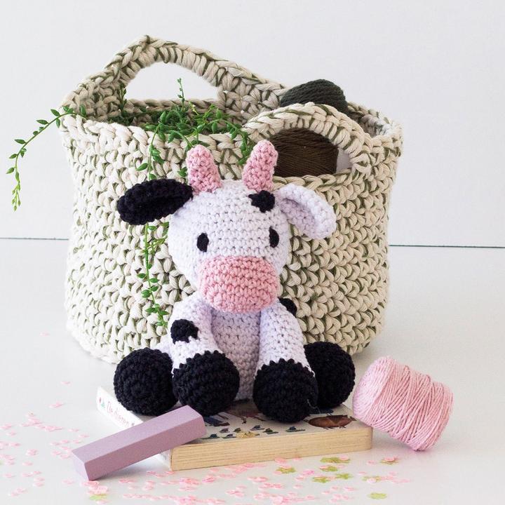 Produktbild Hoooked DIY Häkel-Set Milano Eco Barbante Kuh Kirby