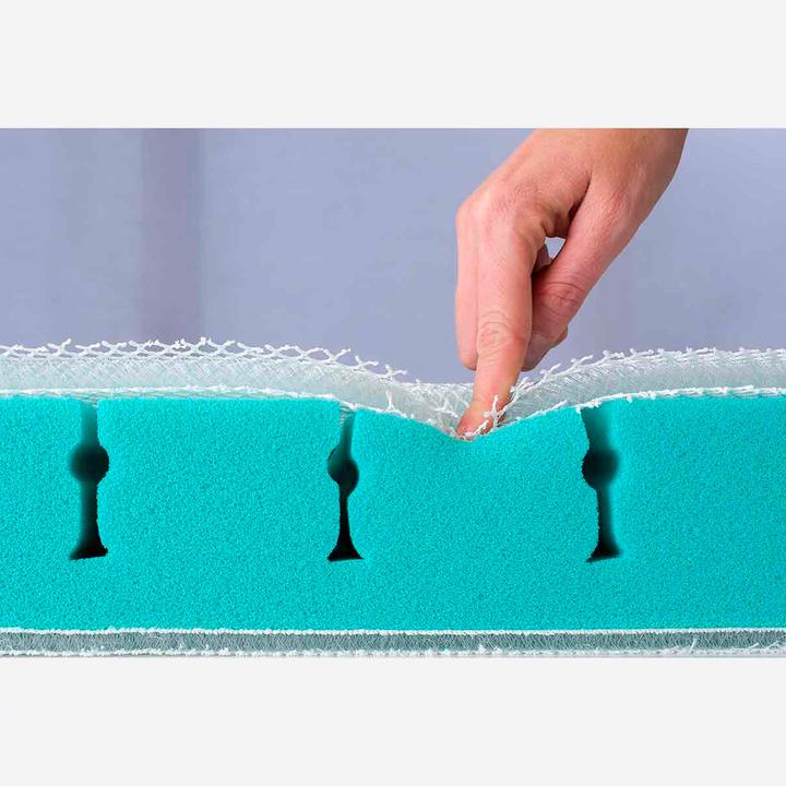 Actual product image Träumeland Traeumeland Baby Mattress Spring Air (60 x 120 cm)