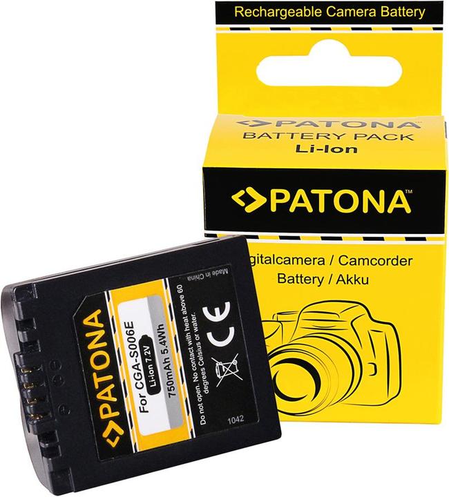 Actual product image Patona Panasonic CGA-S006E (Camera battery)