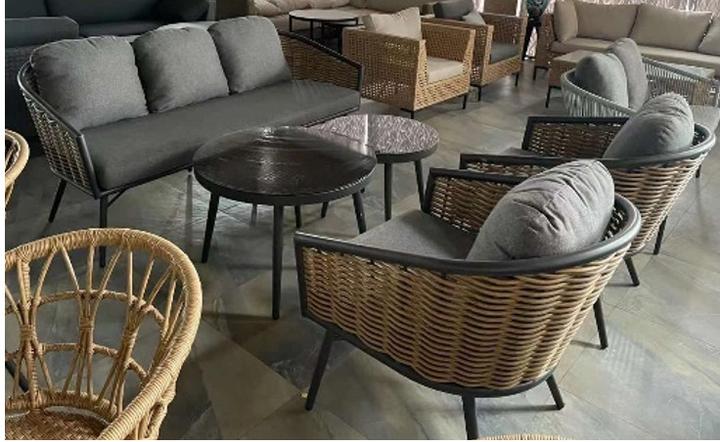 Produktbild Outsunny Gartenmöbel-Set mit geflecht Design