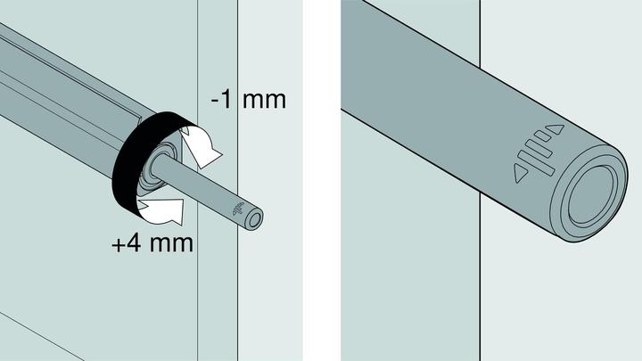 Actual product image Blum TIP ON 956 con magnets, corta