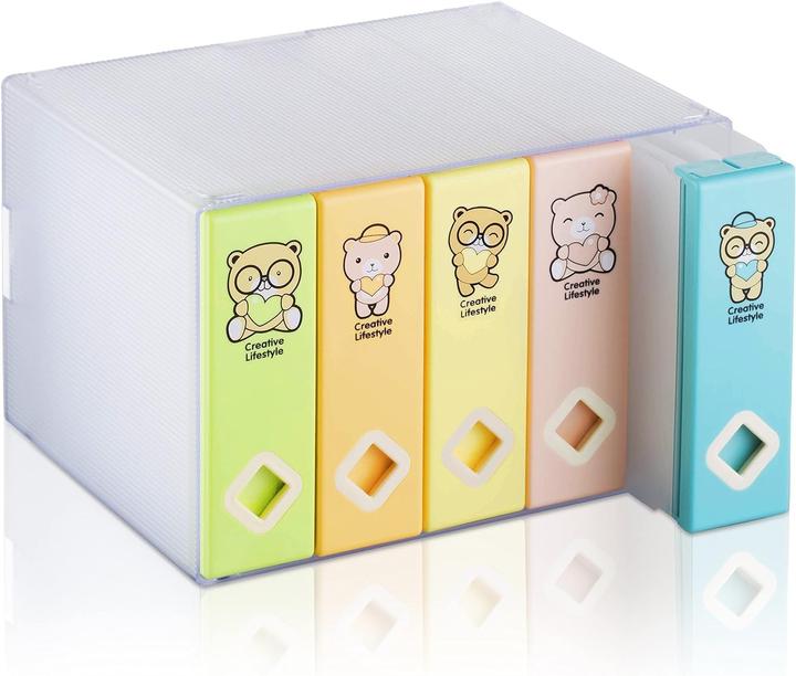 Actual product image AhfuLife CD/DVD/Blu-ray storage boxes