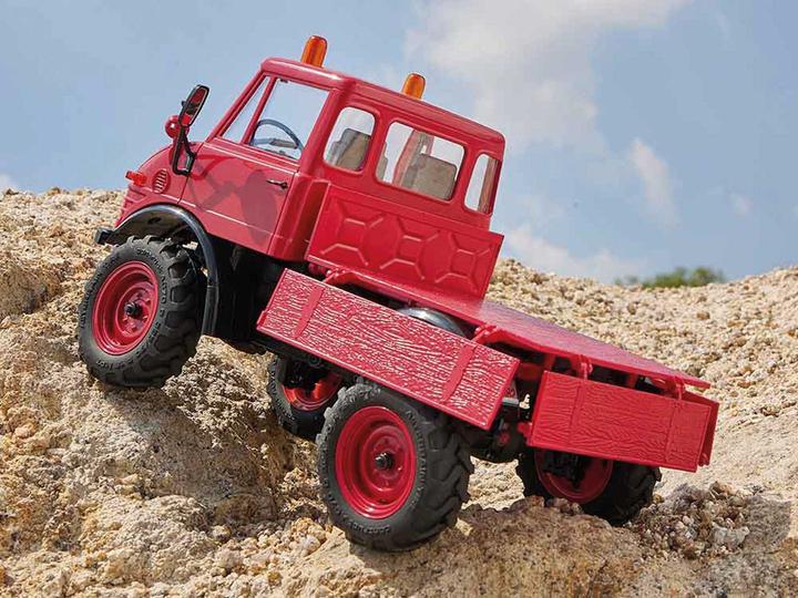 Productafbeelding FMS FXC24 Unimog 421 1:24 rood - RTR 2,4GHz (RTR Gereed voor gebruik)