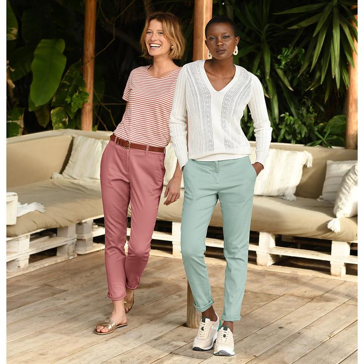 Actual product image La Redoute Collections Ledergürtel mit goldfarbener Schnalle (100)