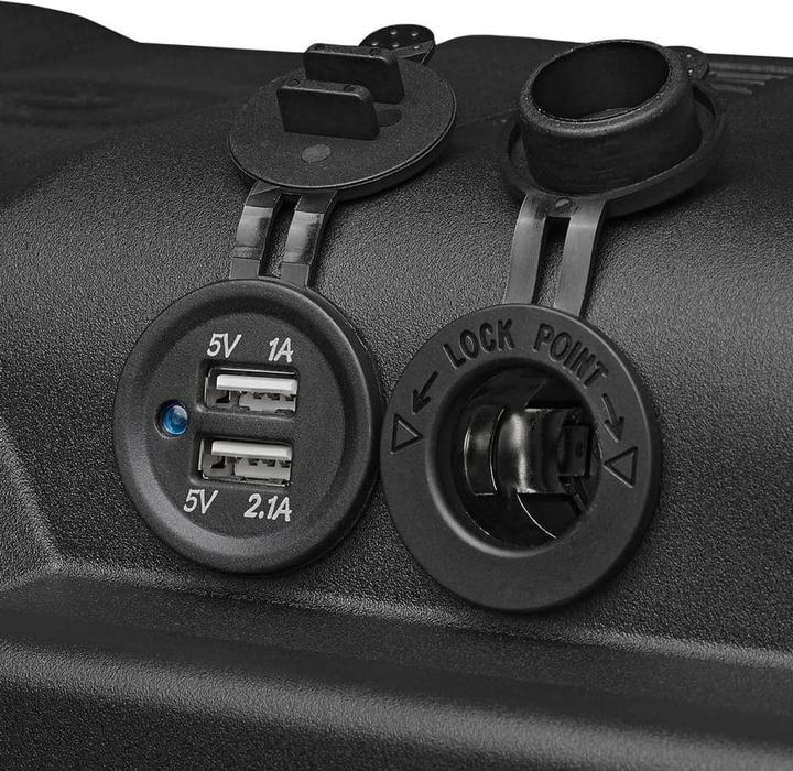 Actual product image ProPlus Batteriebox 35x18x23cm 2x USB - 1x 12V Steckdose - Voltmeter - 2x Anderson Stecker