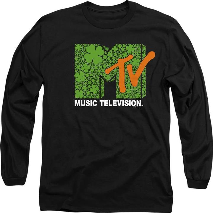 Actual product image MTV Unisex Adult Shamrock Logo St Patricks Day T-Shirt (L)
