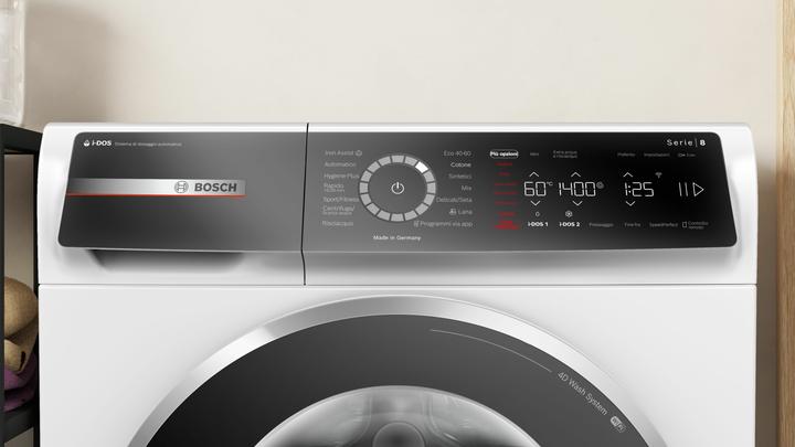 Actual product image Bosch Hausgeräte Bosch 8 Series WGB254A0IT front loading washing machine 10 kg 1400 rpm A White (10 kg, Left)