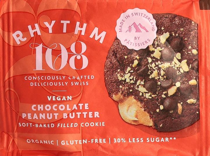 Produktbild Rhythm 108 Vegan Chocolate Peanut Butter Soft-Baked Filled Cookie Bio (1 Stk., 50 g)