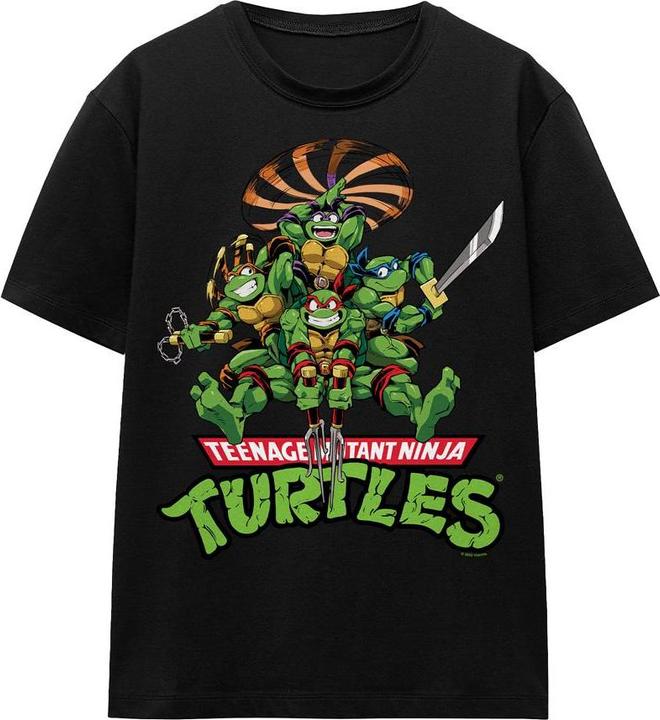 Actual product image Teenage Mutant NT Unisex Adult Manga Turtles T-Shirt (S)