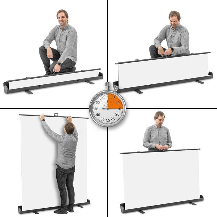 Produktbild Walimex pro Roll-up Panel Hintergrund weiss 165x220 (176.50 cm, 15 cm)