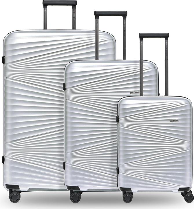 Pactastic Collection 02 THE THREE SET 4 Rollen Kofferset 3-teilig (204 l, XL (ab 115l))