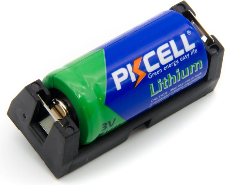 Actual product image Purecrea CR123A battery compartment / battery holder