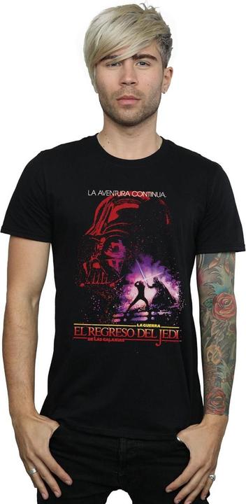 Immagine prodotto Star Wars Return Of The Jedi Spanish Poster Maglietta Uomo (3XL)