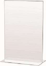 Actual product image Lebez 7087 menu holders Table top holder Transparent Acrylic (A5)