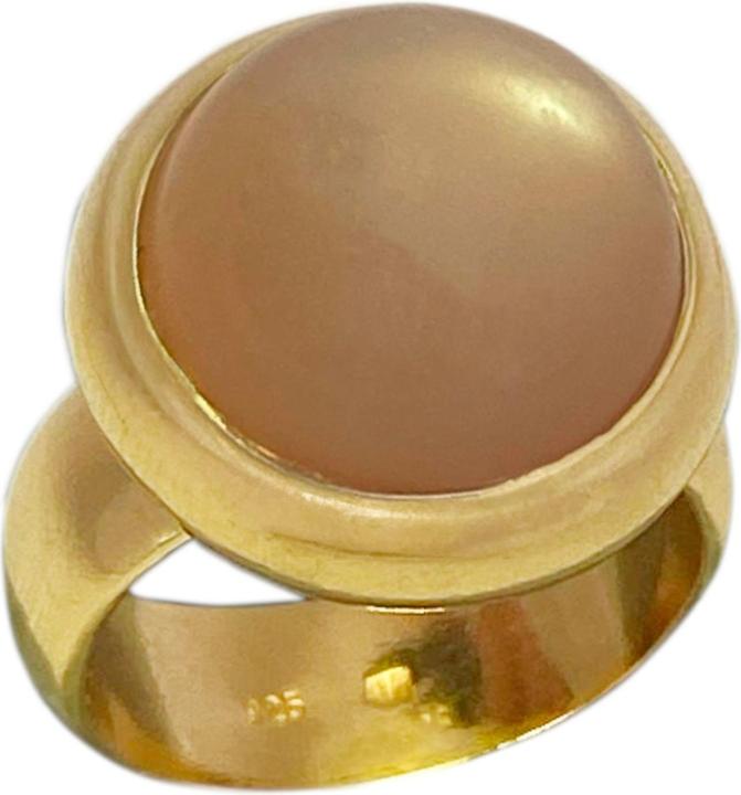 Image du produit Steinkult Bague en argent doré avec pierre labradorite "Aurora (54, Argent 925)