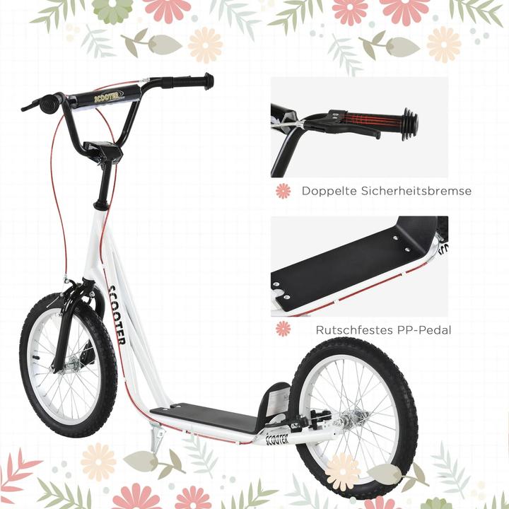 Actual product image Homcom Children's scooter with handbrake
