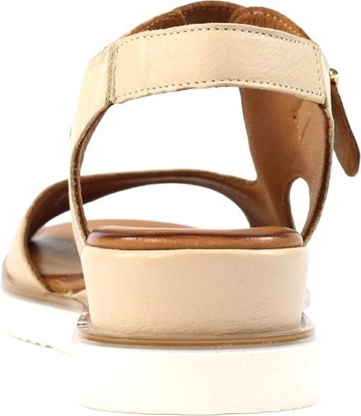 Actual product image Lunar Womens/Ladies Spring Leather Wedge Sandals (39)
