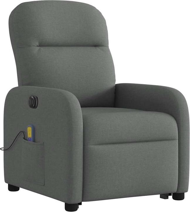 Produktbild VidaXL Massagesessel mit Aufstehhilfe Dunkelgrau Stoff