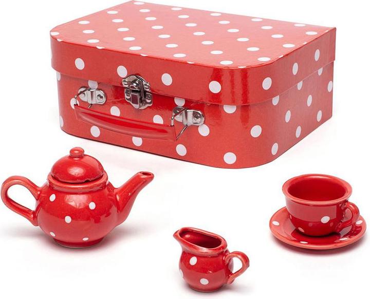 Actual product image Bigjigs Porcelain tea set in storage box