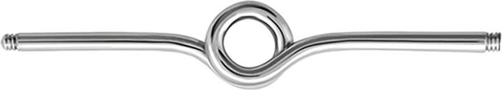 Star Piercing Barbell-Stab silber Schleife (Chirurgenstahl 316L)
