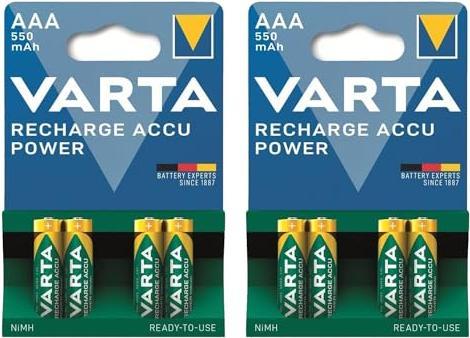 Actual product image Varta Micro (AAA) battery NiMH Ready2Us (4 pcs., AAA, 550 mAh)