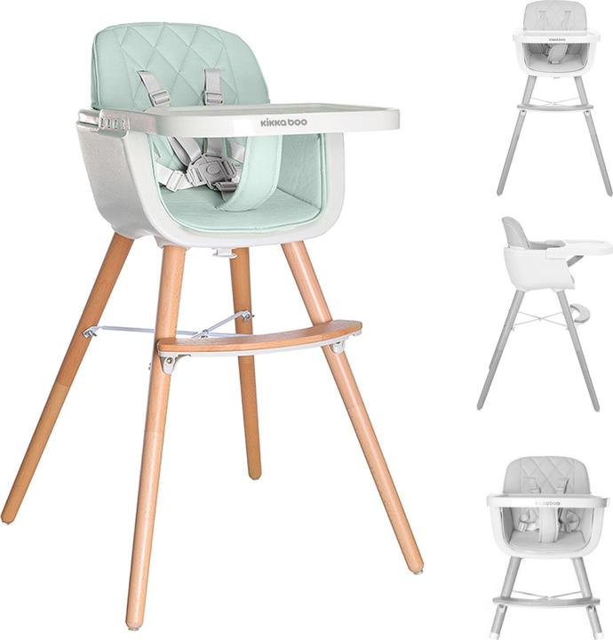 Actual product image Kikkaboo High chair 2 in 1 Woody (Highchair)